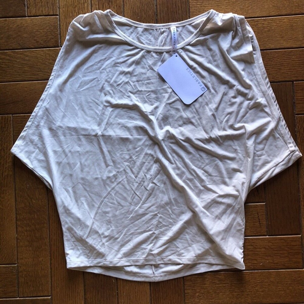 Fabletics Women's Small Athletic Tunic Top in Beige NWT